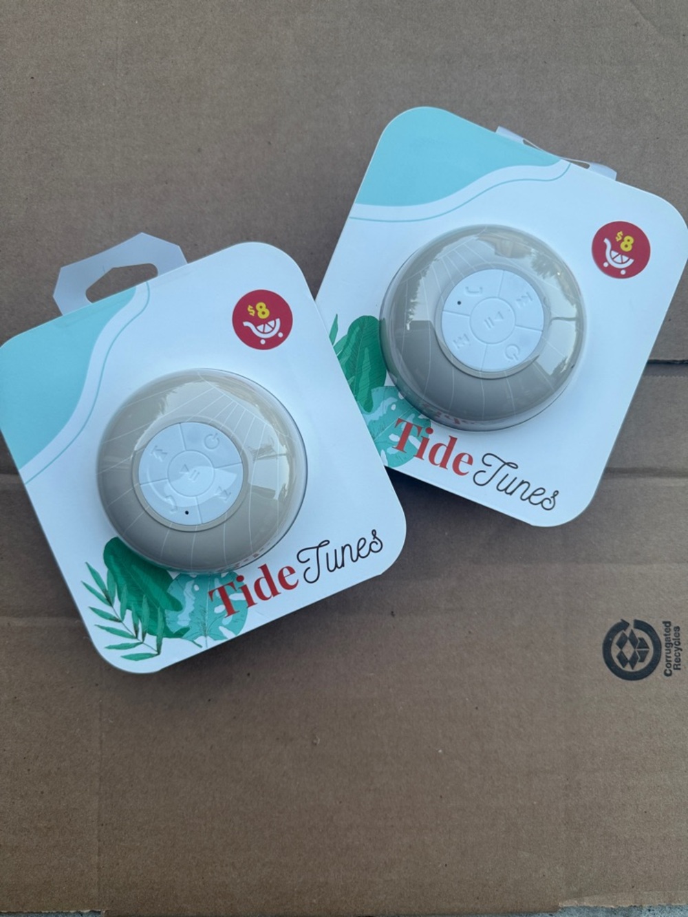 2 for $5 Tide Tunes Waterproof Shower Speaker - Beige